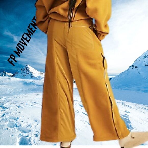 FP MOVEMENT GAME-TIME PANTS MUSTARD NEW XS - Picture 5 of 7